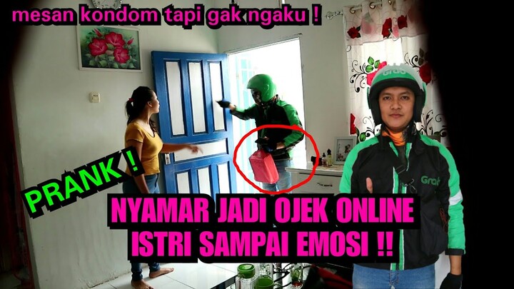 Prank nyamar jadi ojek online,istri emosi di tuduh order K*NDOM RASA RENDANG !!