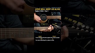 Love Will Keep Us Alive - Eagles (1993) Easy Guitar Chords Tutorial with Lyrics Part 1 SHORTS