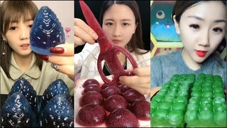 Thánh Ăn Đá Lạnh Như Ăn Kẹo Ngọt, Ăn Trái Cây Bộc Chocola - ASMR Ice Crunchy Eating sound#37