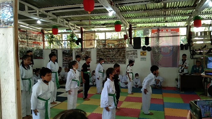 karate kids perform formal defence number two:))