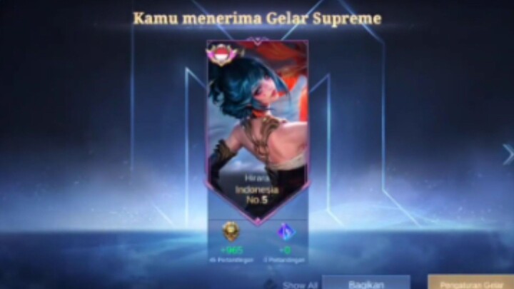 TOP 5 INDO HIRARA GAMEPLAY😏