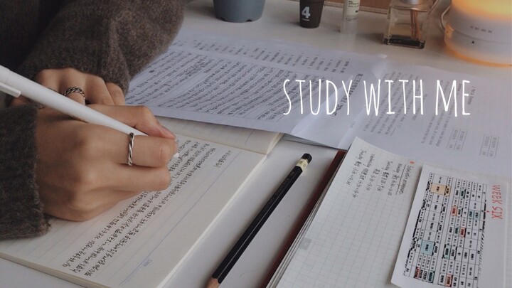 study with me | 实时学习1h | 白噪音 | 高三 | 努力克服假性学习中