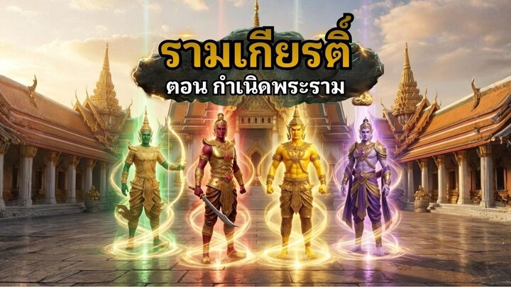 ตอน กำเนิดพระราม | รามเกียรติ์ พระนารายณ์เกิดใหม่เป็นพระราม