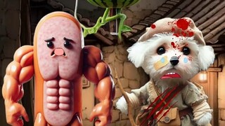 Watermelon puppets fight! Who is the strongest food warrior?