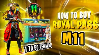 HOW TO BUY ROYAL PASS M11 IN PUBG MOBILE | ROYAL PASS M11 | RP M11 Hidden Hunters