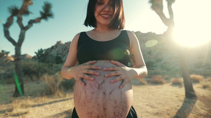 Bà mẹ mang thai đôi 8 tháng nhảy điệu chào đón em bé| Naomi