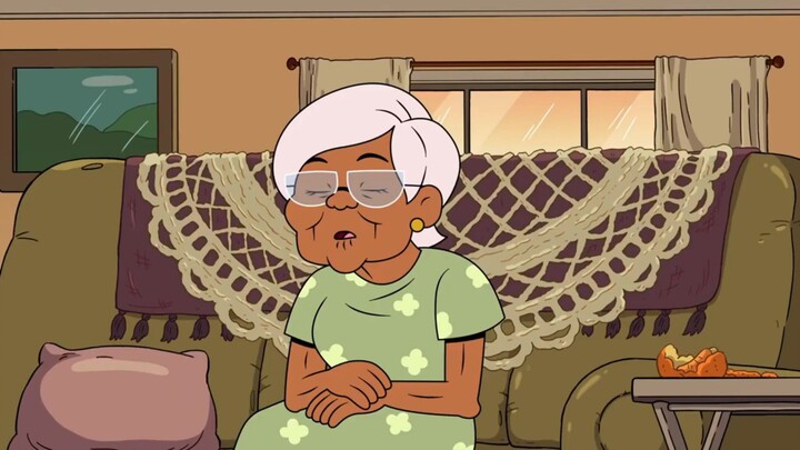 nenek ini ketiduran sambil duduk😖😭