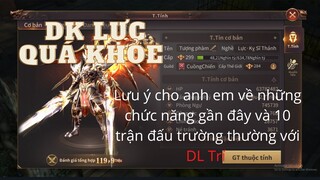 Lưu ý cho anh em về HD mới sau update và Dk lực tầm nay vẫn rất khỏe | Mu vtd | Đấu Trường LSV