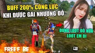 [Garena Free Fire] Được bạn nữ nhường đồ  , Buff 200% công lực lấy Top 1 và cái kết ... | TTD