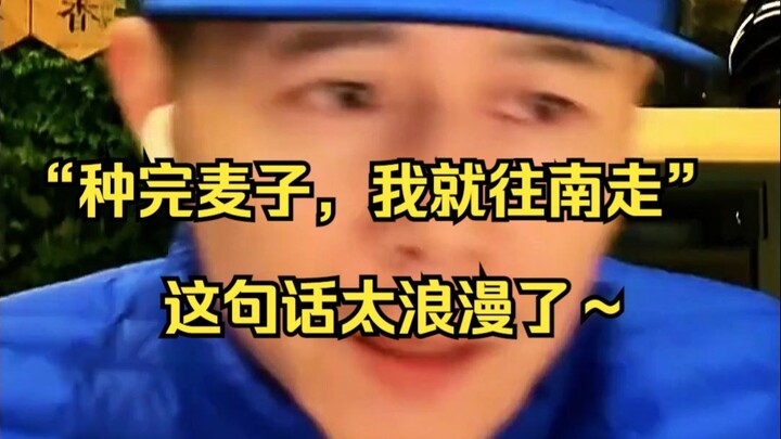 “พอปลูกข้าวสาลีเสร็จ ฉันก็จะเดินทางลงใต้” ประโยคนี้โรแมนติกสุดๆ เลย～