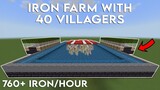 Minecraft Bedrock Iron Farm 1.19 with 40 Villagers