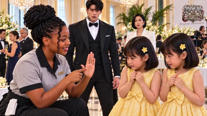 For 3 Hours, Everyone Ignored the Korean Boss’s Deaf Twin Daughters—Then a Black Maid Signed “Hello”