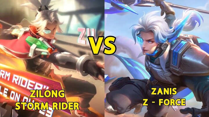 ZILONG 515 MLBB VS ZANIS Z - FORCE AOV  HERO SKIN EFFECT COMPARISON