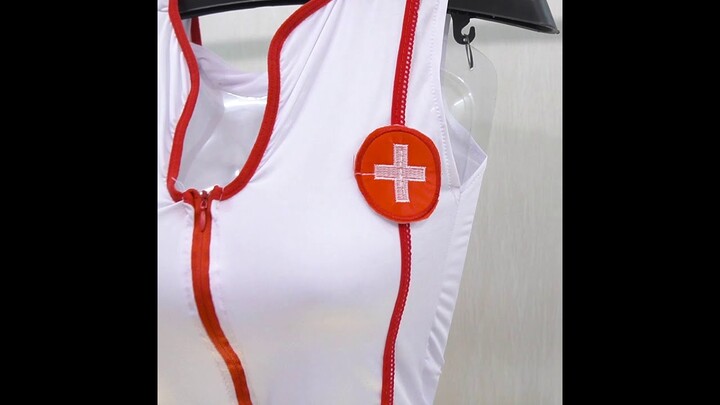 [BARANG DI INDONESIA] BAJU KOSTUM WANITA COSPLAY NURSE ONEPIECE LINGERIE SEXY PUTIH CL42