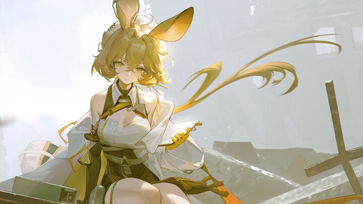 #3D assistance# # Arknights doujin# Blender assistance + PS painting. Fan painting in class~