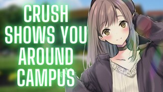 {ASMR Roleplay} Crush Shows You Around Campus