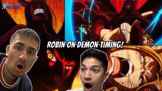 ROBIN ON DEMON TIMING! | ONE PIECE EPISODE 1044 REACTION