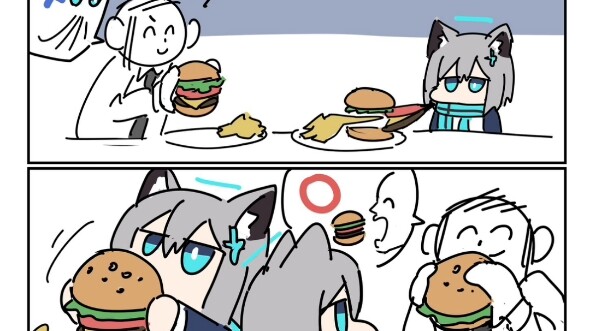 [Azure Files] Sensei di sini untuk mengajari Bai Zi cara makan hamburger...