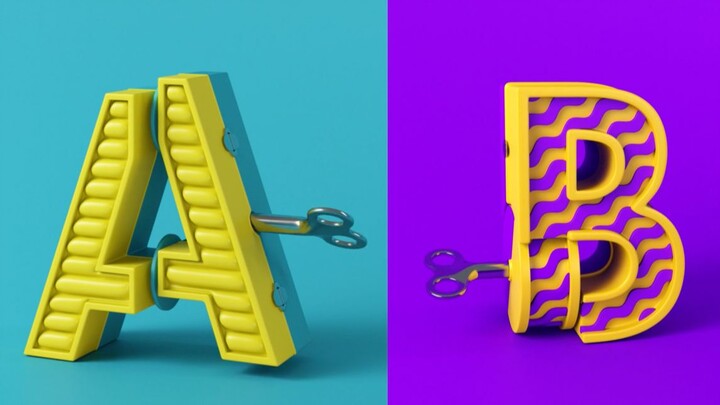 【C4D、动画】The Alphabet is your Playground.