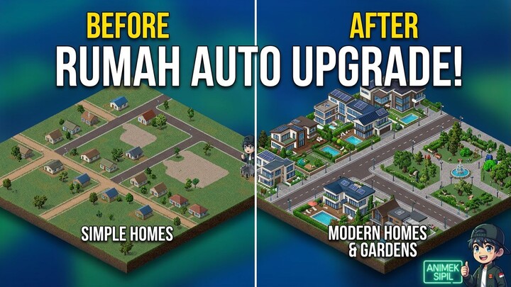 Populasi Naik, Rumah Auto Upgrade di Theotown!