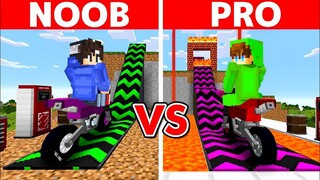 NOOB VS PRO: SUPER MEGA RAMP BUILD BATTLE CHALLENGE! - Minecraft (Tagalog)