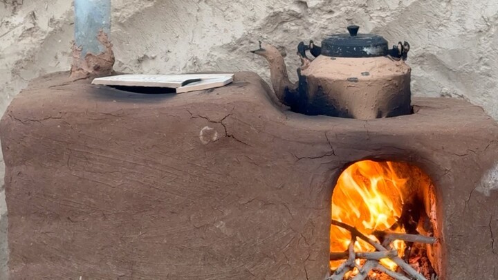 Traditional Afghan Wood-Fired Cooking Stove | Rural Kitchen