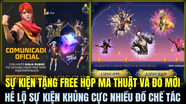 (Free Fire) Sự Kiện Tặng FREE Gói Đồ Mới Và Hộp Ma Thuật, Hé Lộ Sự Kiện Khủng Cực Nhiều Đồ Chế Tác