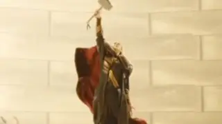 [Thor cut clip] Loki raised Thor's hammer, and everyone cheered!