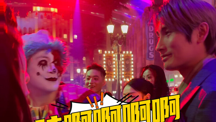 Hanny makes a surprise raid on Universal Studios, screams echoing throughout Halloween night—cowards