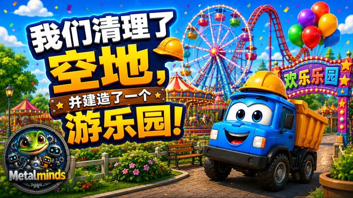 🚜🌳 我们清理了场地，建起了一座超棒的游乐园！| 寓教于乐