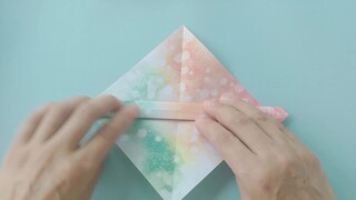 Cách gấp giỏ hoa giấy Origami đơn giản mà đẹp