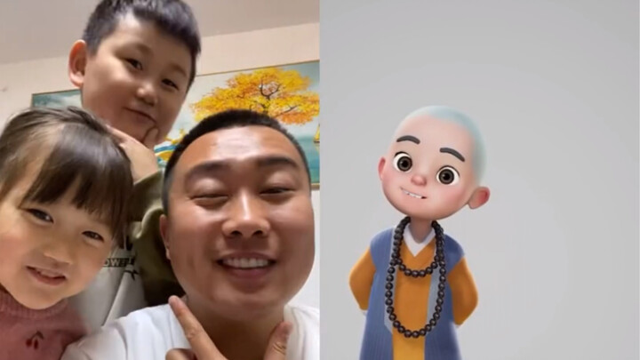 Let’s see if these three kids are deliberately teasing the little monk.