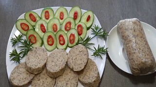 Cách làm. chả lụa hạt chia thôm ngon đậm đà béo ngậy
