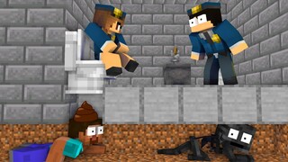 Monster School : PRISON ESCAPE EPIC MODE - Funny Minecraft Animation