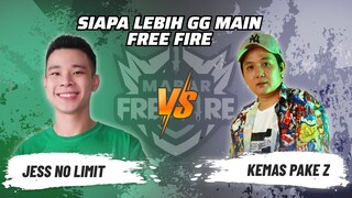 Jess No Limit vs Kemas Pake Z: Skill Siapa Lebih GG Main FF? | Mabar Free Fire Match 67 #short