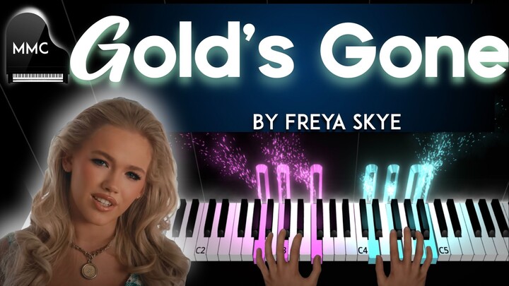 Gold's Gone by Freya Skye piano cover / tutorial + sheet music + lyrics
