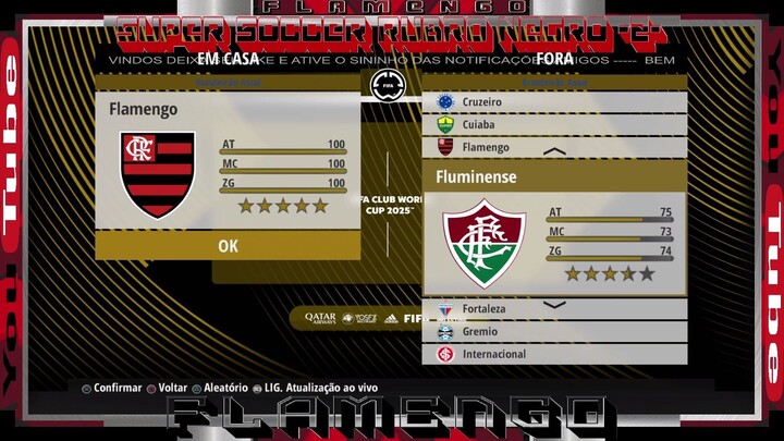 FLAMENGO X CRUZEIRO  BRASILEIRÃO