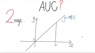 2 ways: AUC y=mc?