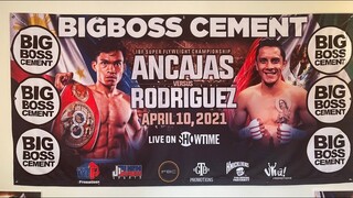 SETTING UP FOR JERWIN’S PRESS CONFERENCE | EUMIR MARCIAL