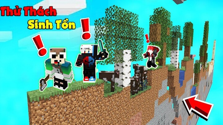 MINECRAFT THỬ THÁCH nếu thế giới chỉ có 1 đường thẳng...