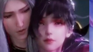 [Three dances, same style, hug from behind]