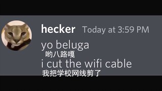 [Beluga and his friends] About the hacker who accidentally took down the campus network...