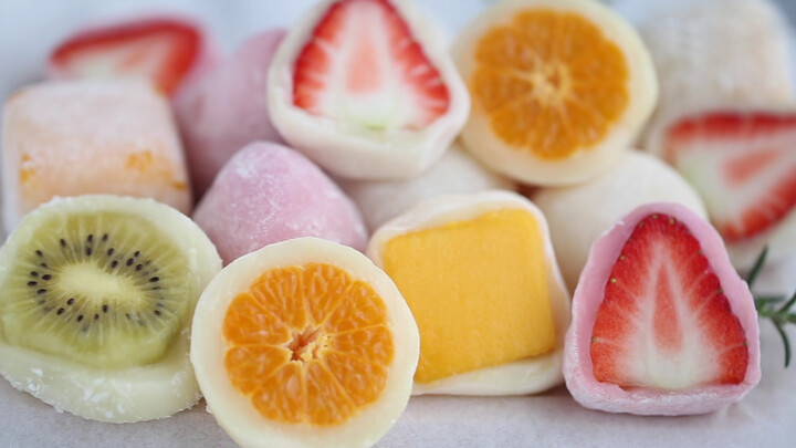 Homemade fruit mochi, no oven needed