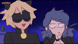Chat Noir บอก Marinette ว่าการเป็นซูเปอร์ฮีโร่เป็นอย่างไร Miraculous Ladybug Comics
