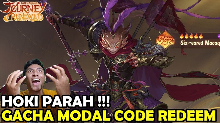 HOKI Parah !! Gacha 40x Dari Code Redeem Bisa Dapat Dark Monkey King - Journey Renewed: Fate Fantasy