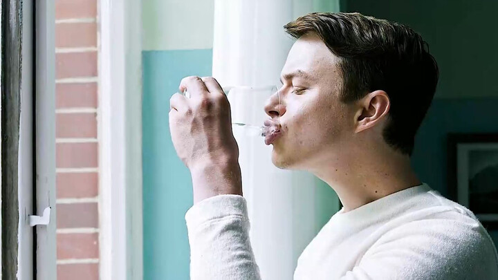 After finishing the spring water in his cup, the patient suddenly spots a black foreign object—and r