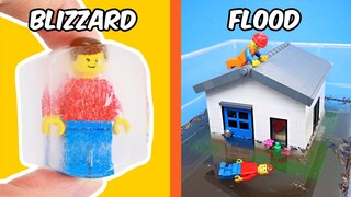 I simulated NATURAL DISASTERS in LEGO...