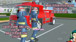 MOBIL PEMADAM KEBAKARAN BARU!! CANGGIH ABIS!! SAKURA SCHOOL SIMULATOR