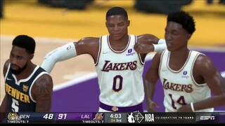 NBA2K22 FULL GAME HIGHLIGHTS I LAKERS VS NUGGETS I NBA Regular Season I January 15, 2022 I NBA 2k22