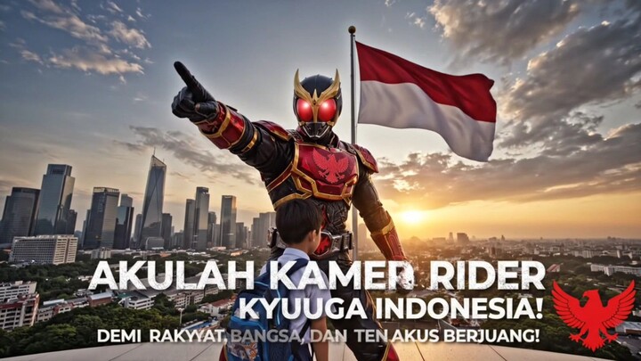 Kamen rider kyuuga Indonesia menjaga Indonesia